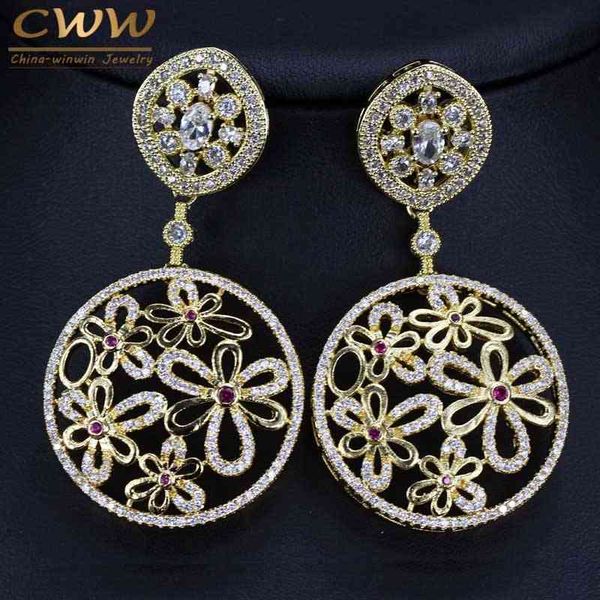 indian big round drop design cubic zirconia inlay large long gold color earring for women party custom jewelry cz237 210714, Silver
indian big round drop design cubic zirconia inlay large long gold color earring for women party custom jewelry cz237 210714, Silver
