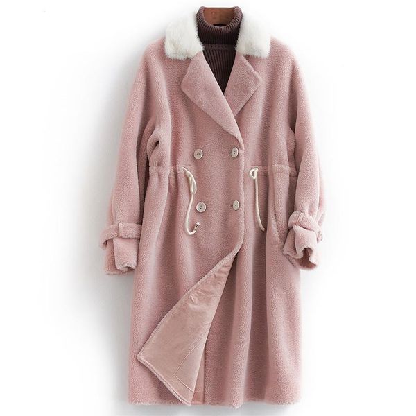 women's fur & faux coat female real autumn winter natural mink collar jacket women sheep shearing coats jackets 100% wool hiver f23778, Black
women's fur & faux coat female real autumn winter natural mink collar jacket women sheep shearing coats jackets 100% wool hiver f23778, Black