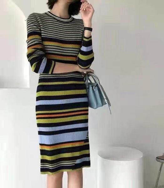 strip patchwork women dress spring o-neck long sleeve knee-length dresses wool casual straight knit, Black;gray
strip patchwork women dress spring o-neck long sleeve knee-length dresses wool casual straight knit, Black;gray