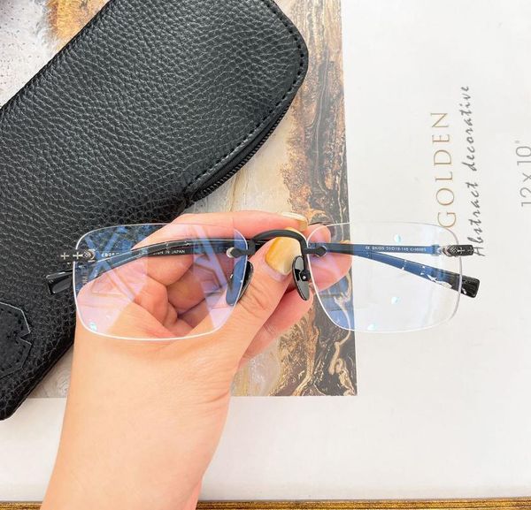fashion sunglasses frames ch8086 size 54-18-145 rimless glasses professional customize presciption myopia blue blocking lens, Black
fashion sunglasses frames ch8086 size 54-18-145 rimless glasses professional customize presciption myopia blue blocking lens, Black