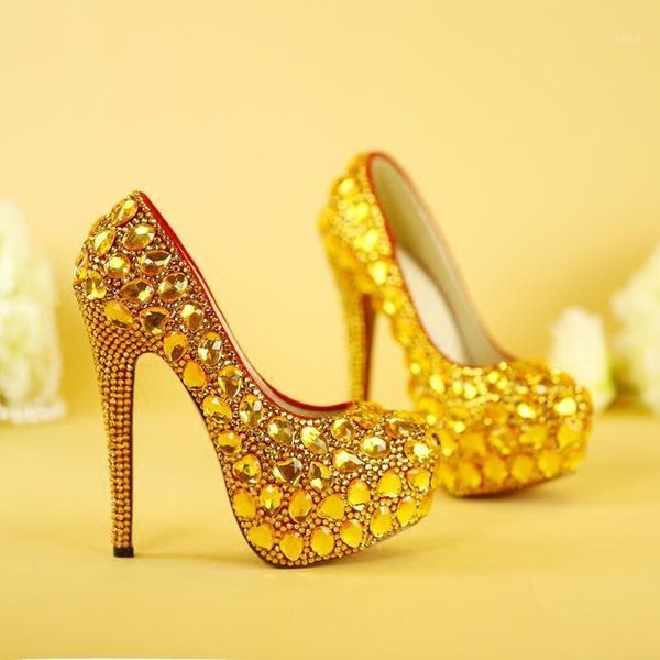 gold rhinestone crystal shoes with high heels and waterproof platform plus size bridal wedding evening dress banquet, Black
gold rhinestone crystal shoes with high heels and waterproof platform plus size bridal wedding evening dress banquet, Black