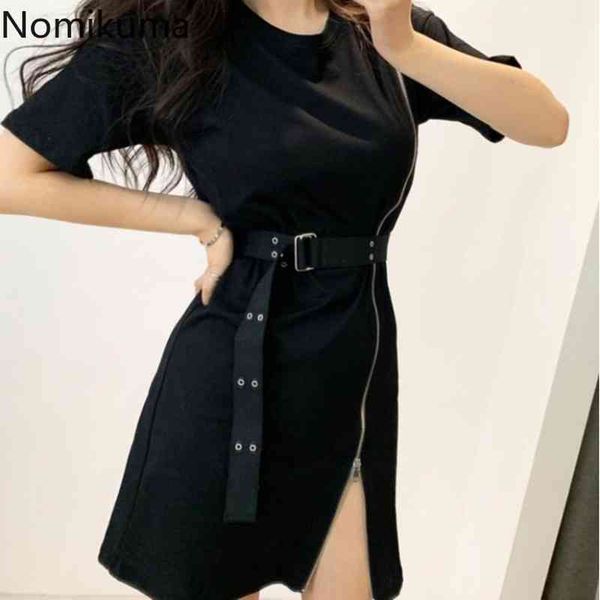 nomikuma high street mini dresses o neck short sleeve black summer dress women sash lace up robe femme korean chic vestidos 210514, Black;gray
nomikuma high street mini dresses o neck short sleeve black summer dress women sash lace up robe femme korean chic vestidos 210514, Black;gray