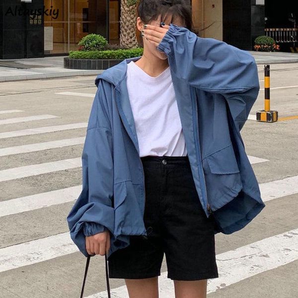 women's jackets women basic solid with hat baggy leisure oversize bf style streetwear high street students college fashion all-match, Black;brown
women's jackets women basic solid with hat baggy leisure oversize bf style streetwear high street students college fashion all-match, Black;brown