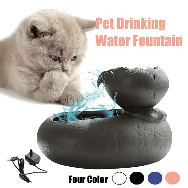 cat water fountain flower ceramic pet drinking electric dispenser supplies mascotas bowls & feeders
cat water fountain flower ceramic pet drinking electric dispenser supplies mascotas bowls & feeders