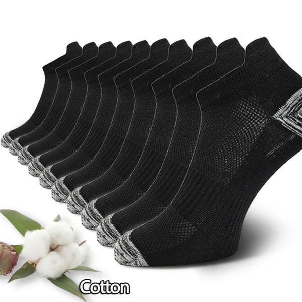 men's socks 10 pairs mens ankle athletic cushioned cotton sports breathable low cut tab with arch support mesh casual short sock, Black
men's socks 10 pairs mens ankle athletic cushioned cotton sports breathable low cut tab with arch support mesh casual short sock, Black