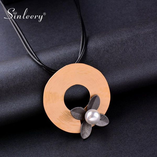 pendant necklaces sinleery multiple shape round pearl necklace yellow white black color leather chian for women jewelry xl119 ssk, Silver
pendant necklaces sinleery multiple shape round pearl necklace yellow white black color leather chian for women jewelry xl119 ssk, Silver