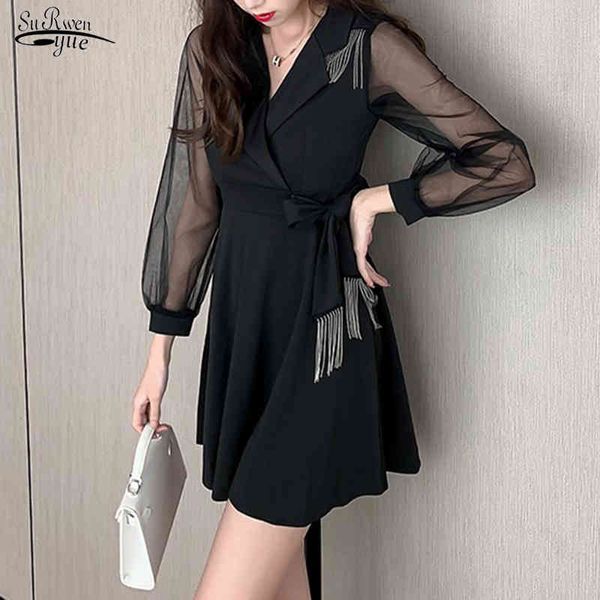 autumn black mini dress women bodycon long sleeve office lady es empire tassel bow a-line club vestido 12558 210508, Black;gray
autumn black mini dress women bodycon long sleeve office lady es empire tassel bow a-line club vestido 12558 210508, Black;gray
