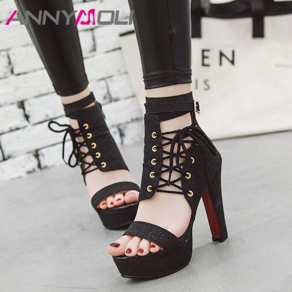women shoes summer gladiator sandals bling platform spike high heels buckle cross-tied gold large size 46, Black
women shoes summer gladiator sandals bling platform spike high heels buckle cross-tied gold large size 46, Black