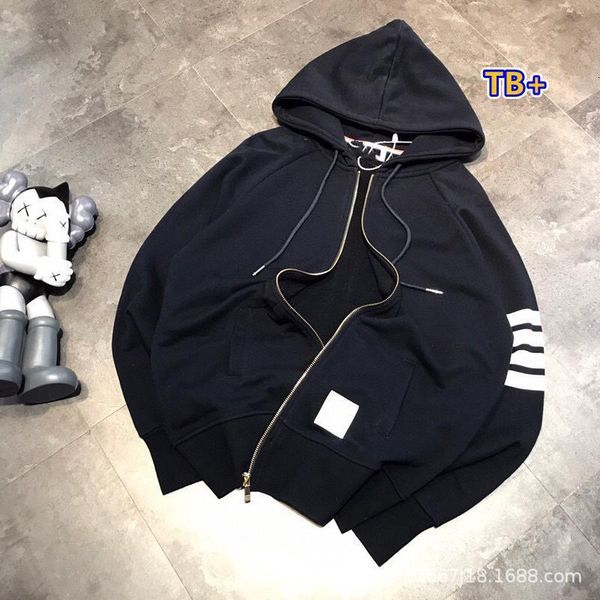 hoodies tb family's spring 21 leisure drawstring hoods men's and women's same terry cotton yarn dyed zipper sweater jacket, Black
hoodies tb family's spring 21 leisure drawstring hoods men's and women's same terry cotton yarn dyed zipper sweater jacket, Black