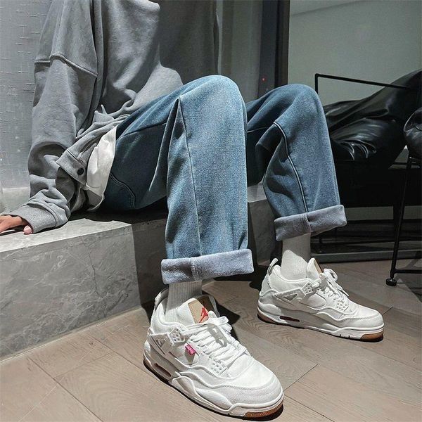 men's jeans pr fashion men fleece jean denim pant solid oversized warm male pants streetwear wide leg casual trouser straight, Blue
men's jeans pr fashion men fleece jean denim pant solid oversized warm male pants streetwear wide leg casual trouser straight, Blue