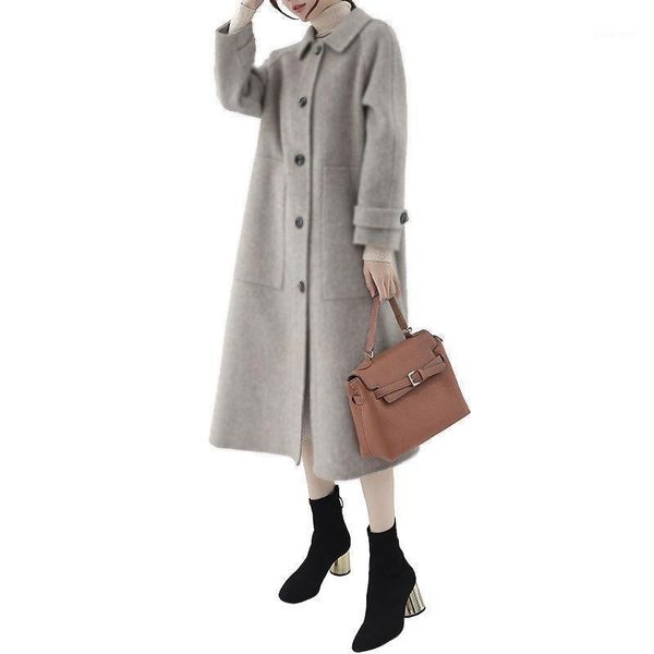 women's trench coats high-end woolen coat autumn winter style korean mid-length solid color cashmere large size windbreaker, Tan;black
women's trench coats high-end woolen coat autumn winter style korean mid-length solid color cashmere large size windbreaker, Tan;black