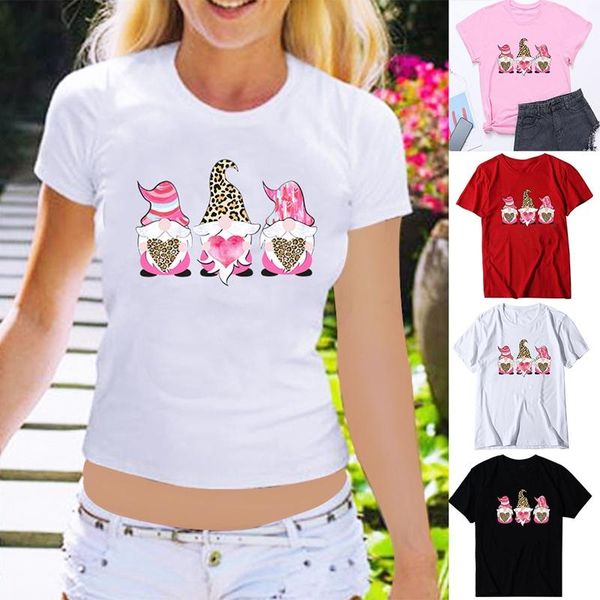 women's t-shirt valentine's day leopard print love heart loose short sleeve top, White
women's t-shirt valentine's day leopard print love heart loose short sleeve top, White