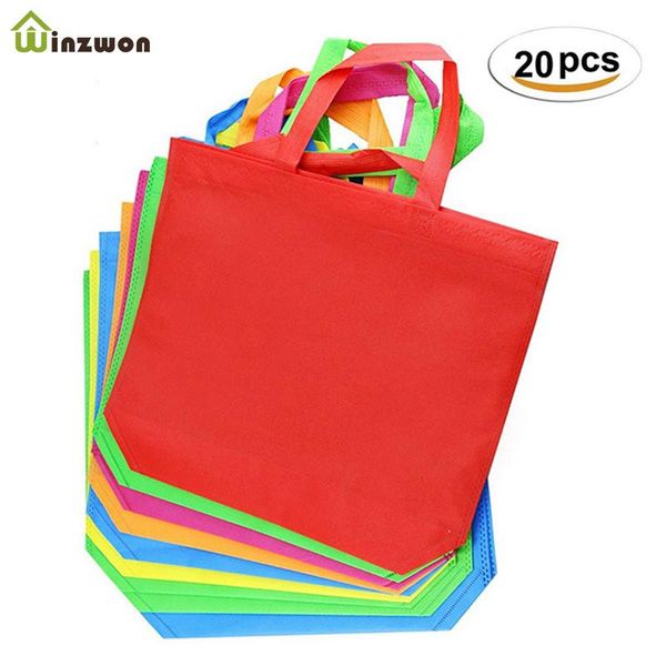 gift wrap 20pcs multi-use bag with handle women shopping solid color non-woven kids birthday party favor diy craft tote bags
gift wrap 20pcs multi-use bag with handle women shopping solid color non-woven kids birthday party favor diy craft tote bags