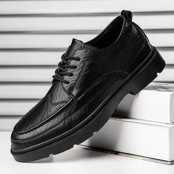 dress shoes 2021 quality spring retro leisure business men's british casual leather designer men for, Black
dress shoes 2021 quality spring retro leisure business men's british casual leather designer men for, Black