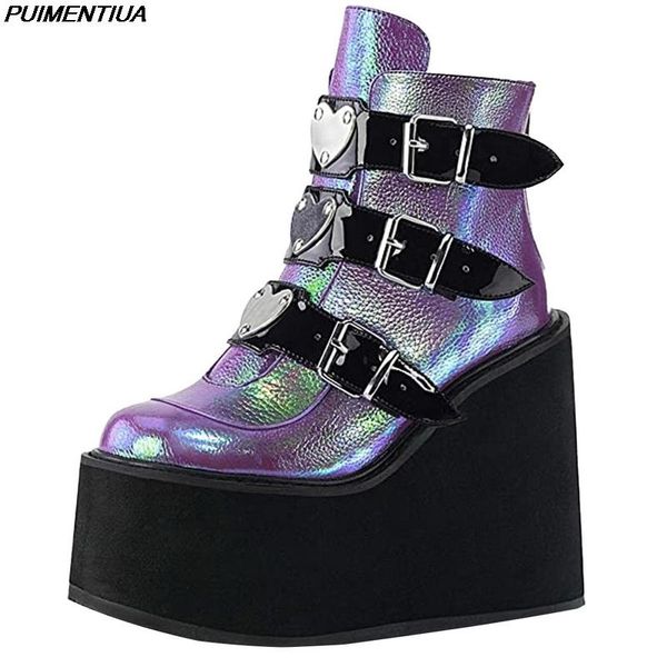 boots dropship winter metal buckle ankel women punk female platform wedges high heels pu botas mujer plus size, Black
boots dropship winter metal buckle ankel women punk female platform wedges high heels pu botas mujer plus size, Black