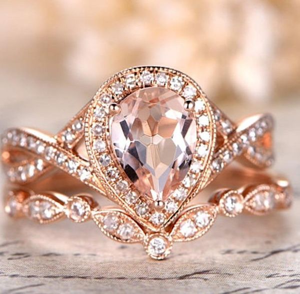 wedding rings fashion romantic golden filled exquisite design water drop zircon bridal ring set, Slivery;golden
wedding rings fashion romantic golden filled exquisite design water drop zircon bridal ring set, Slivery;golden