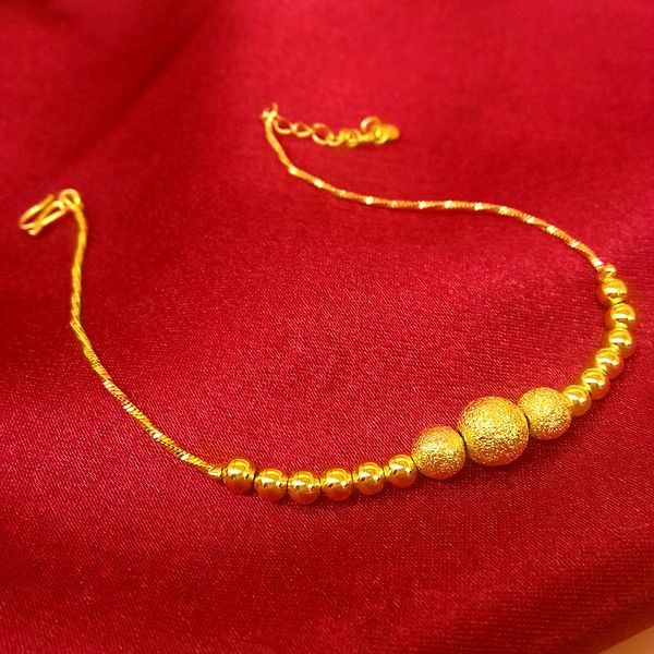 fashion 14k gold anklet for womens jewelry scrub lucky beads anklets yellow gold chain jewelry birthday gifts for girlfriend, Red;blue
fashion 14k gold anklet for womens jewelry scrub lucky beads anklets yellow gold chain jewelry birthday gifts for girlfriend, Red;blue