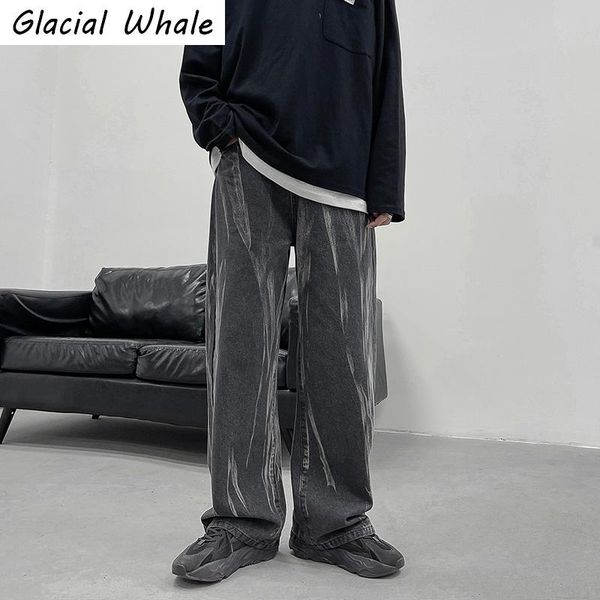 men's pants glacialwhale straight baggy jeans men 2021 plain denim japanese streetwear korean style black wide leg for
men's pants glacialwhale straight baggy jeans men 2021 plain denim japanese streetwear korean style black wide leg for