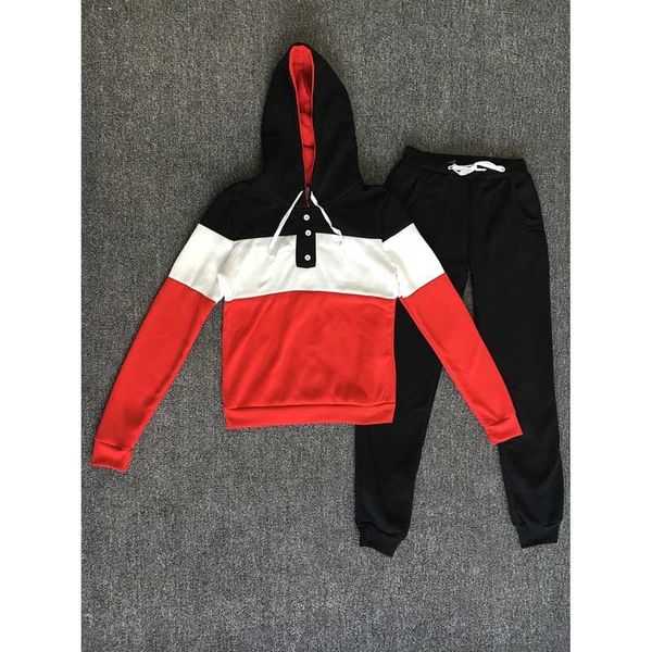 women's tracksuits women two piece clothing set autumn tracksuit patchwork hoodie sweatshirt long pant jogger outfit female sweat, Gray
women's tracksuits women two piece clothing set autumn tracksuit patchwork hoodie sweatshirt long pant jogger outfit female sweat, Gray