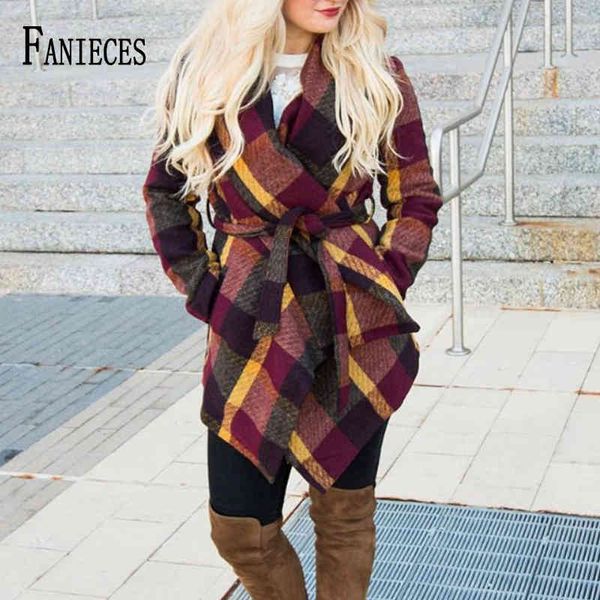 plus size 5xl women fall winter plaid long sleeve bandage coat office lady elegant overcoat woolen jacket coats 210520, Black
plus size 5xl women fall winter plaid long sleeve bandage coat office lady elegant overcoat woolen jacket coats 210520, Black