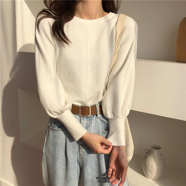 women's sweaters cmaz 2021 autumn winte sweater women knitted pullover korean style cardigan soft warm pull thick outwear, White;black
women's sweaters cmaz 2021 autumn winte sweater women knitted pullover korean style cardigan soft warm pull thick outwear, White;black