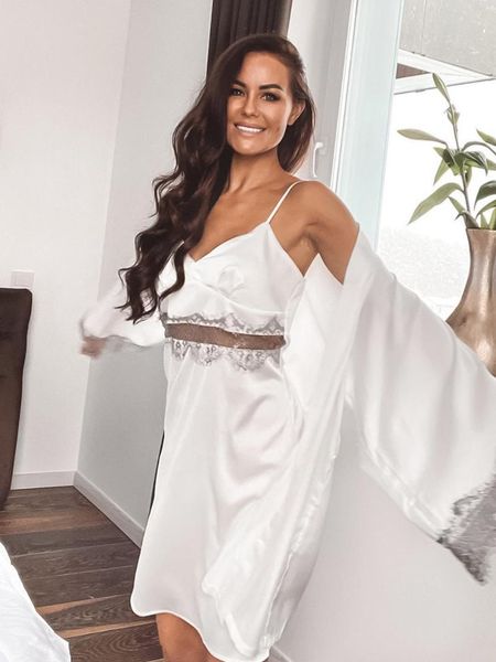 women's sleepwear robe pajamas with nightdress lace patchwork robes women pajama sets nightwear bathrobe female loungewear, Black;red
women's sleepwear robe pajamas with nightdress lace patchwork robes women pajama sets nightwear bathrobe female loungewear, Black;red