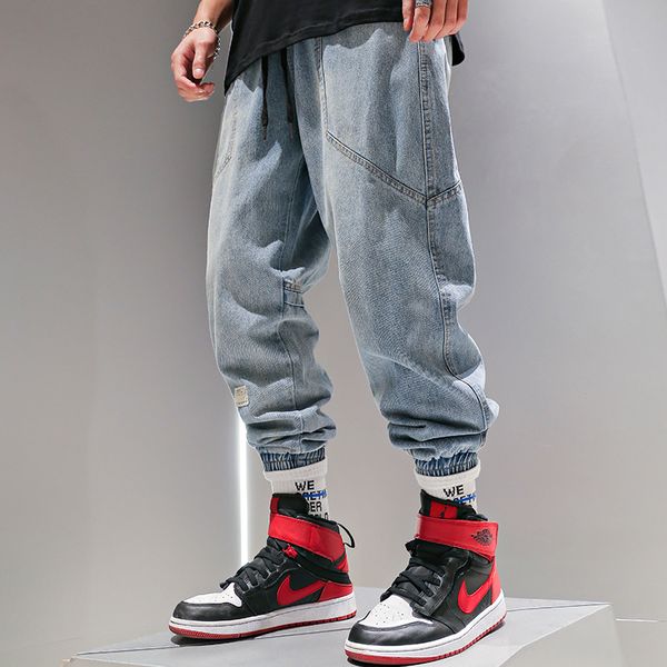 jeans fashion streetwear men jeans loose fit spliced designer patchwork denim cargo pants light blue hip hop joggers wide leg trousser
jeans fashion streetwear men jeans loose fit spliced designer patchwork denim cargo pants light blue hip hop joggers wide leg trousser