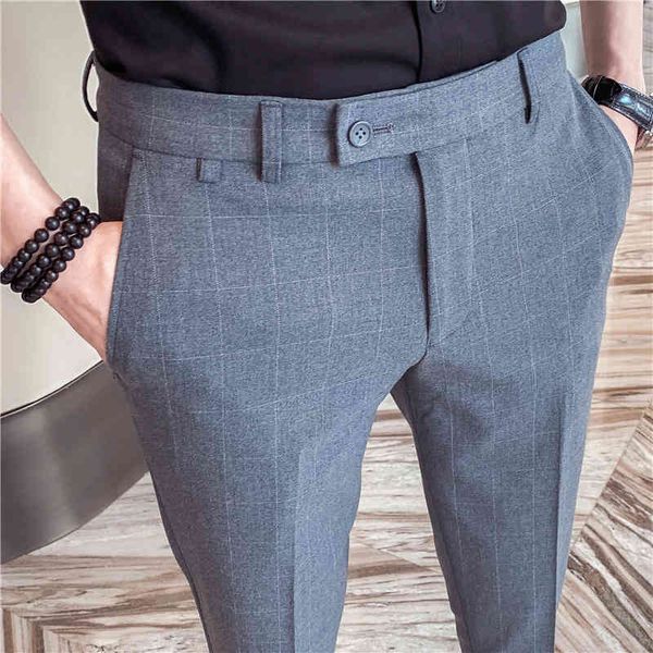 men's pants 2021 spring formal gentlemen wear plaid pants thin men's clothing casual office every game, Black
men's pants 2021 spring formal gentlemen wear plaid pants thin men's clothing casual office every game, Black