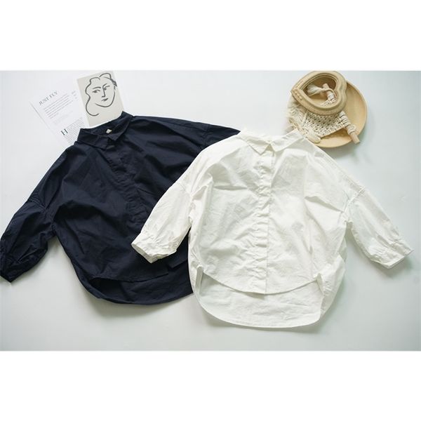 spring summer children's korean board loose wide solid color boys and girls' concave shape fashion shirt, White
spring summer children's korean board loose wide solid color boys and girls' concave shape fashion shirt, White