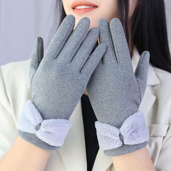 sports gloves women winter keep warm touch screen plus velvet inside thicken big bow cute lovely cycling drive windproof fashion, Black
sports gloves women winter keep warm touch screen plus velvet inside thicken big bow cute lovely cycling drive windproof fashion, Black