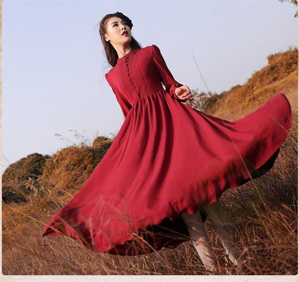 casual dresses maxdiroo retro women long dress maxi autumn spring beach sleeve wine vestidos mujer, Black;gray
casual dresses maxdiroo retro women long dress maxi autumn spring beach sleeve wine vestidos mujer, Black;gray