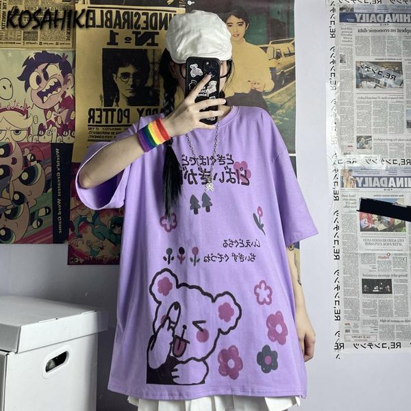 women's t-shirt kosahiki cartoon print women tshirt 2021 korean loose kawaii graphic tees summer shirt sleeve harajuku shirts, White
women's t-shirt kosahiki cartoon print women tshirt 2021 korean loose kawaii graphic tees summer shirt sleeve harajuku shirts, White