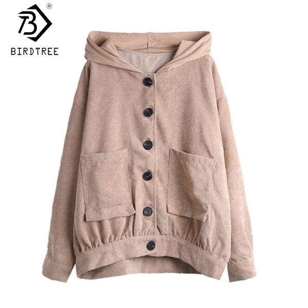 autumn plus size hooded women's corduroy shirts loose coats single breasted jackets patchwork outerswear c09106k 210419, Black;brown
autumn plus size hooded women's corduroy shirts loose coats single breasted jackets patchwork outerswear c09106k 210419, Black;brown