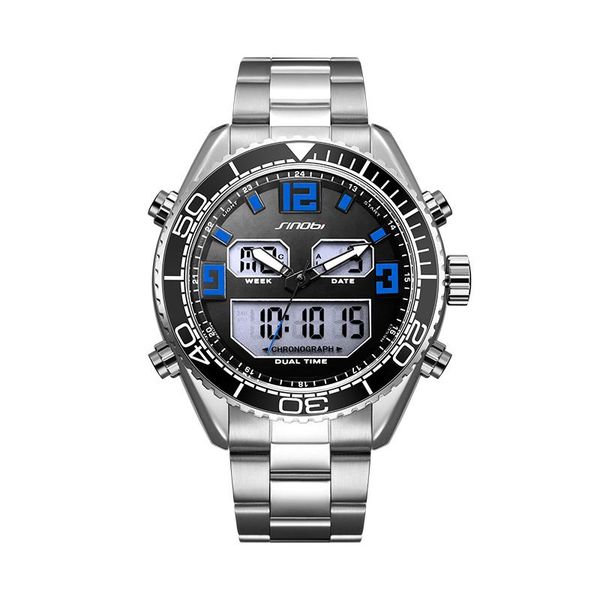wristwatches personality fashion sport waterproof double movement electronic watch for men, Slivery;brown
wristwatches personality fashion sport waterproof double movement electronic watch for men, Slivery;brown