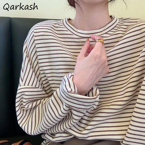 women's t-shirt t-shirts women temperament fashion loose chic inside stylish feminine student cozy college daily striped autumn fit, White
women's t-shirt t-shirts women temperament fashion loose chic inside stylish feminine student cozy college daily striped autumn fit, White