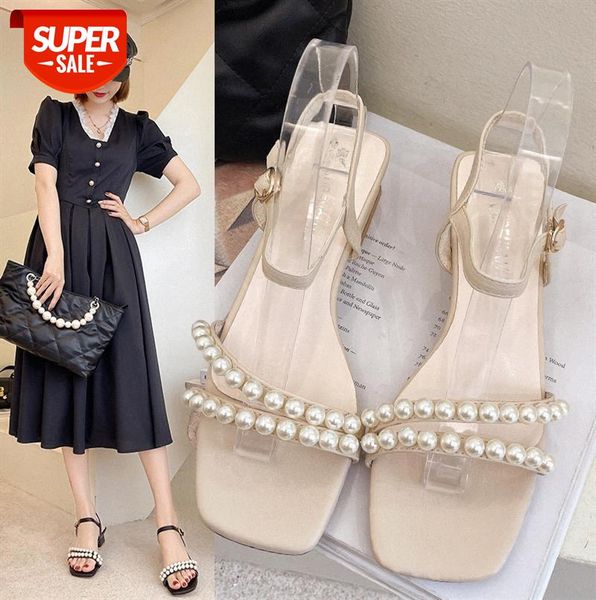 fashion word plus size pearl sandals women mid-heel net red fairy style high heels thick heel #qc0d, Black
fashion word plus size pearl sandals women mid-heel net red fairy style high heels thick heel #qc0d, Black