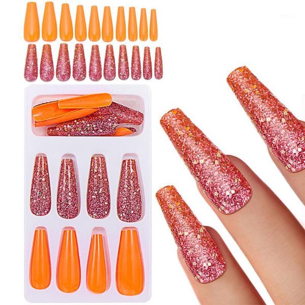 1set false nail tips long detachable french fake nails ballet coffin with rhinestones manicure art extension tool1, Red;gold
1set false nail tips long detachable french fake nails ballet coffin with rhinestones manicure art extension tool1, Red;gold