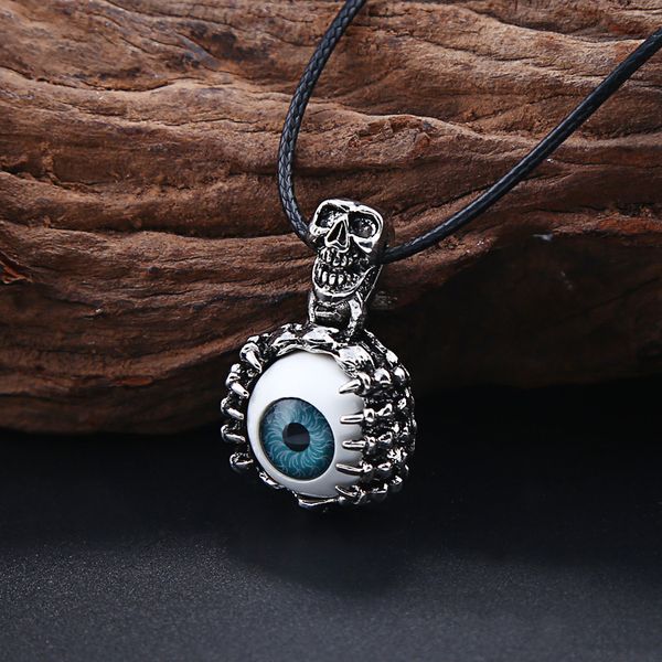 design jewelry new style aggressive necklace eye titanium steel punk pendant skull trendy men's non mainstream personality eye pendant, Silver
design jewelry new style aggressive necklace eye titanium steel punk pendant skull trendy men's non mainstream personality eye pendant, Silver