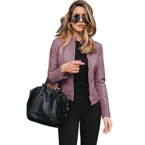 women's leather & faux weihaobang 2021 autumn winter solid jacket pu casual zipper large long sleeve small coat, Black
women's leather & faux weihaobang 2021 autumn winter solid jacket pu casual zipper large long sleeve small coat, Black
