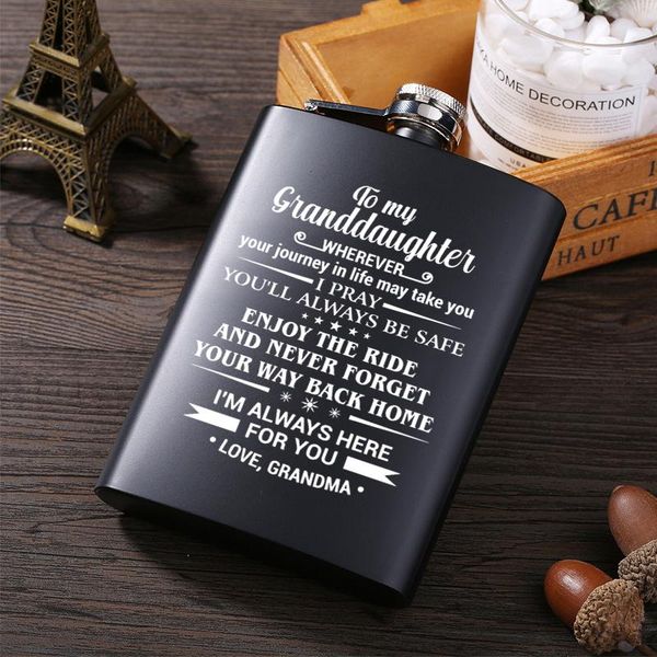 grandma to my daughter portable stainless steel hip flask flagon whiskey wine pot water bottle
grandma to my daughter portable stainless steel hip flask flagon whiskey wine pot water bottle