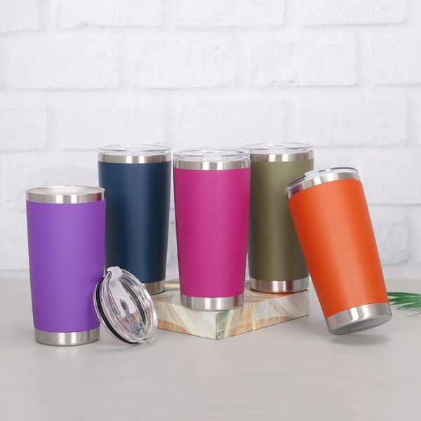 mugs 20oz ice coffee tumbler thermal cup with lid, double wall stainless steel travel mug vacuum insulated for cold drinks
mugs 20oz ice coffee tumbler thermal cup with lid, double wall stainless steel travel mug vacuum insulated for cold drinks