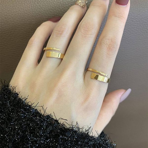 wedding rings yun ruo 2021 korean personality basic style interlaced titanium steel 18k rose gold plated stacking index finger ring female, Slivery;golden
wedding rings yun ruo 2021 korean personality basic style interlaced titanium steel 18k rose gold plated stacking index finger ring female, Slivery;golden