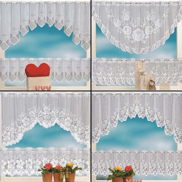 curtain & drapes 2pcs european white lace knitted sheer for bedroom roman blind kitchen valance window curtains coffee dividers
curtain & drapes 2pcs european white lace knitted sheer for bedroom roman blind kitchen valance window curtains coffee dividers