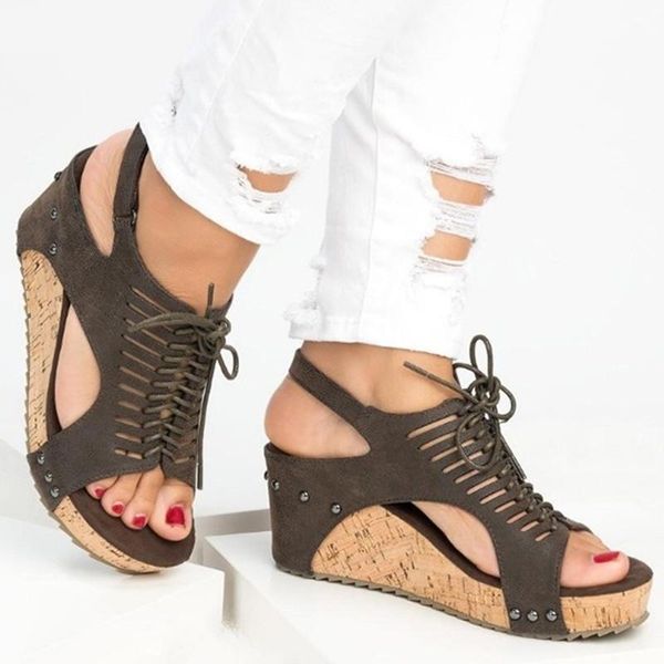 dress shoes vintage narrow band hollow out casual sandals women summer lace-up cork wedge high heels classic peep toe platform pumps, Black
dress shoes vintage narrow band hollow out casual sandals women summer lace-up cork wedge high heels classic peep toe platform pumps, Black