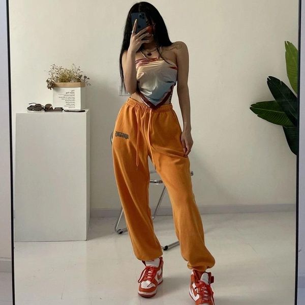 women's pants & capris 2021 gothic streetwear jogging sweatpants women hippie oversize sport print joggers baggy wide leg trousers for, Black;white
women's pants & capris 2021 gothic streetwear jogging sweatpants women hippie oversize sport print joggers baggy wide leg trousers for, Black;white
