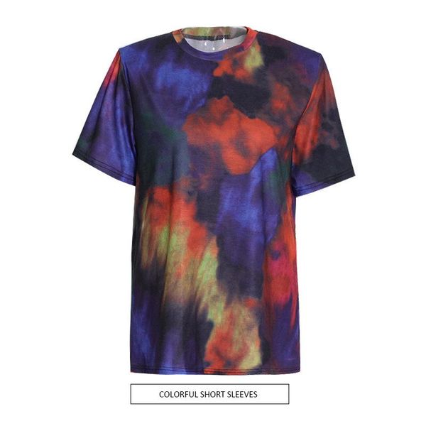 women's t-shirt fashion street trendsetter tie dye short sleeve 2021 summer round neck pullover commuting temperament, White
women's t-shirt fashion street trendsetter tie dye short sleeve 2021 summer round neck pullover commuting temperament, White