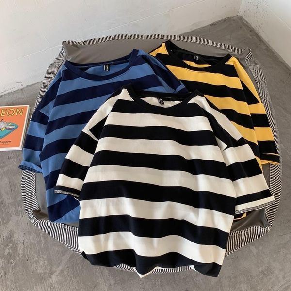 men's t-shirts summer striped short sleeve loose 5 / t-shirt fashion korean hong kong style couple top, White;black
men's t-shirts summer striped short sleeve loose 5 / t-shirt fashion korean hong kong style couple top, White;black
