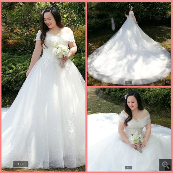 2021 saudi arabic lace tulle muslim wedding dress off the shoulder vintage princess ball gown bride dresses court train elegant corset plus, White
2021 saudi arabic lace tulle muslim wedding dress off the shoulder vintage princess ball gown bride dresses court train elegant corset plus, White