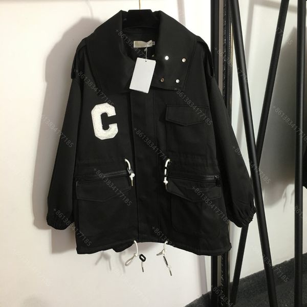 winter women designer clothes outdoor jacket coat lapel pocket embroidered coat clothes warm and windproof women's two colors sml whole, Black;brown
winter women designer clothes outdoor jacket coat lapel pocket embroidered coat clothes warm and windproof women's two colors sml whole, Black;brown