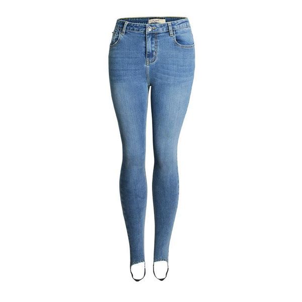women slim pencil elastic women's leggings show thin water washed white jeans trend pants, Blue
women slim pencil elastic women's leggings show thin water washed white jeans trend pants, Blue